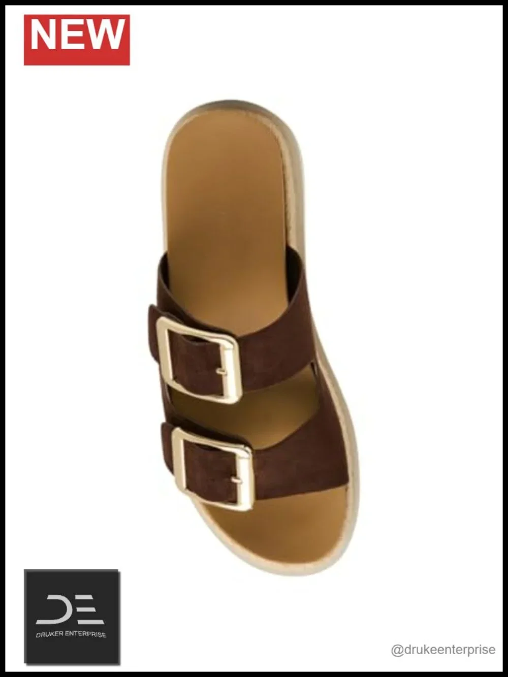 Platform Wedge Sandal with Slingback Strap